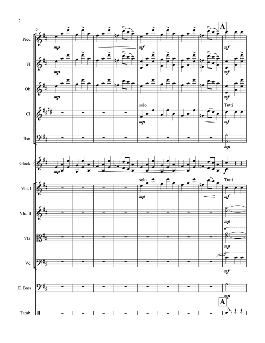 Medley: Lucy In The Sky With Diamonds with Good Day Sunshine, Across The Universe, Golden Slumber... Full Orchestra scores gallery preview page 2