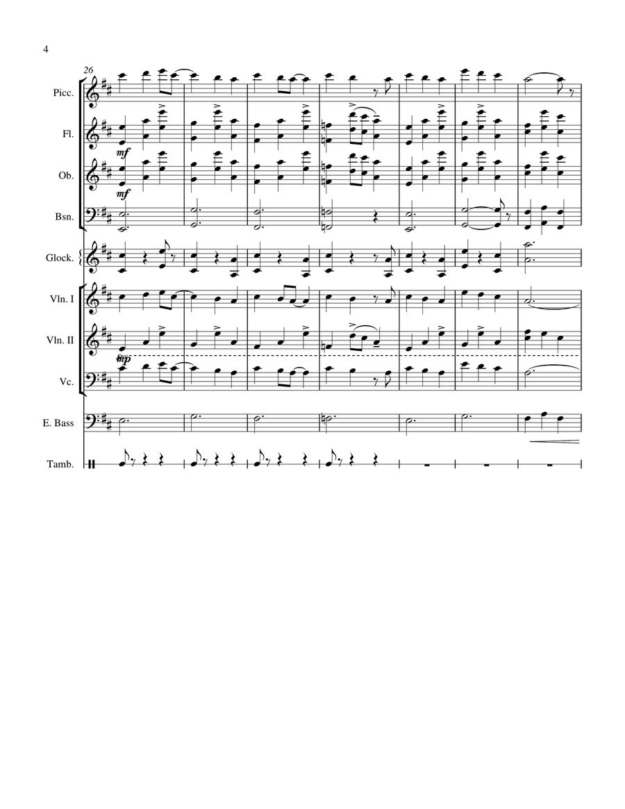 Medley: Lucy In The Sky With Diamonds with Good Day Sunshine, Across The Universe, Golden Slumber... Full Orchestra scores gallery preview page 4