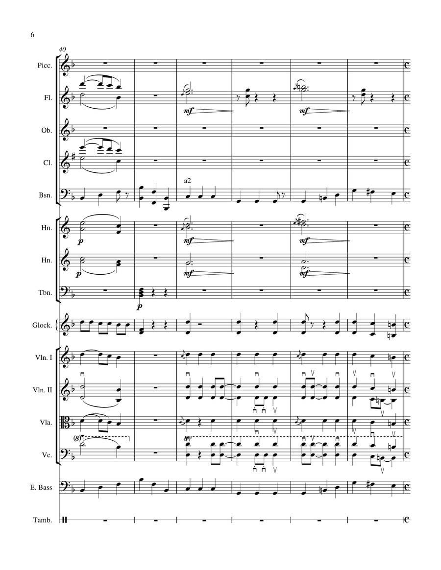 Medley: Lucy In The Sky With Diamonds with Good Day Sunshine, Across The Universe, Golden Slumber... Full Orchestra scores gallery preview page 6