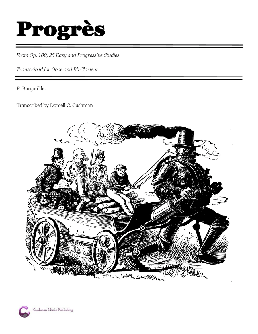Progres - Clarinet and Oboe Woodwind Duet scores gallery preview page 1
