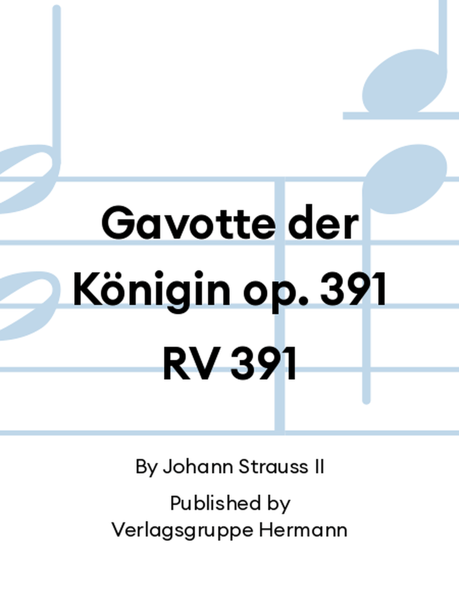 Gavotte der Königin op. 391 RV 391 Chamber Orchestra scores gallery preview page 1