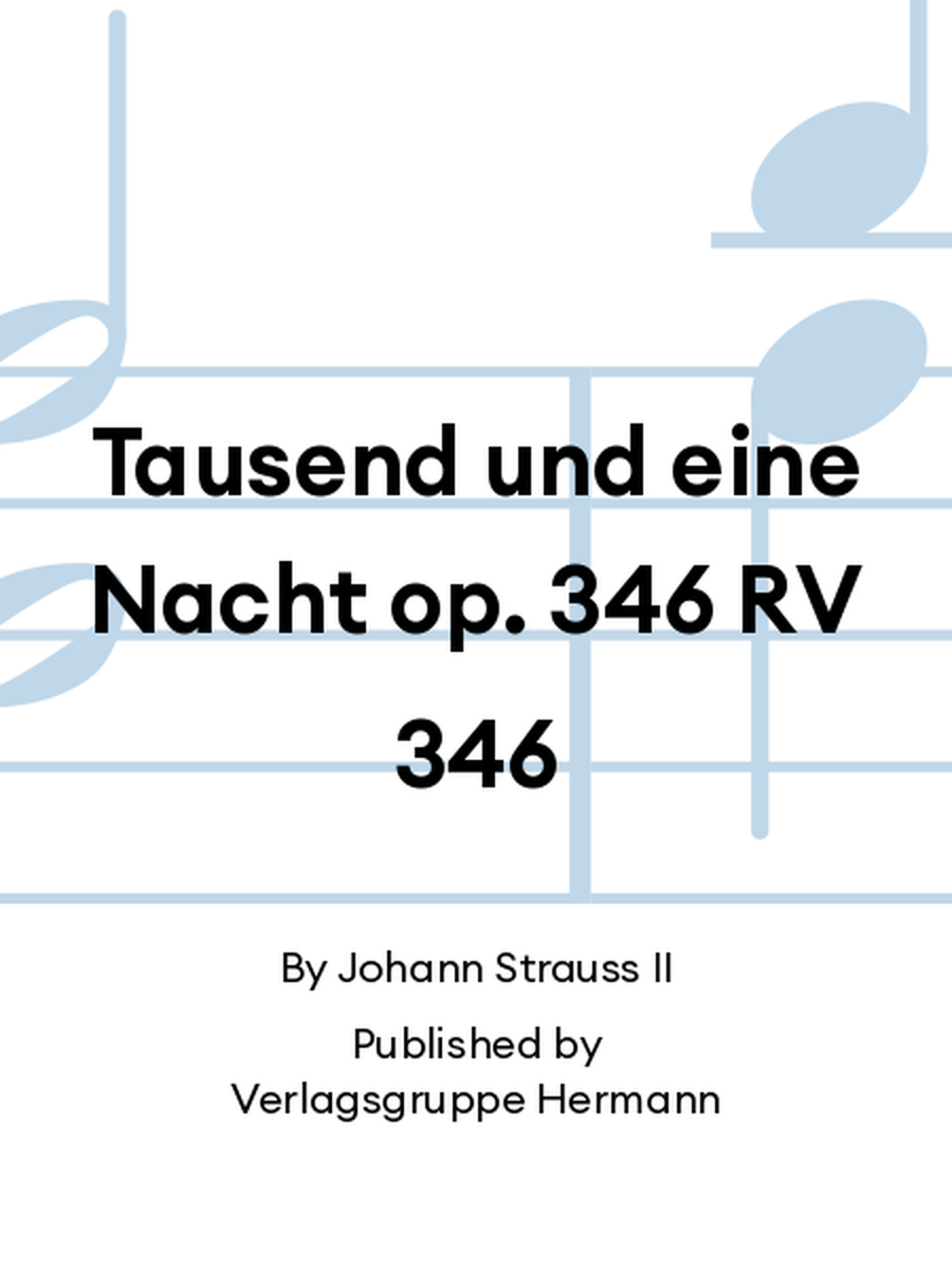 Tausend und eine Nacht op. 346 RV 346 Chamber Orchestra scores gallery preview page 1
