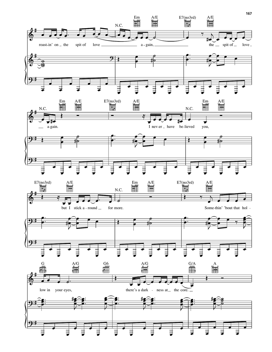 Spit Of Love Spit Of Love Piano, Vocal, Guitar scores gallery preview page 3