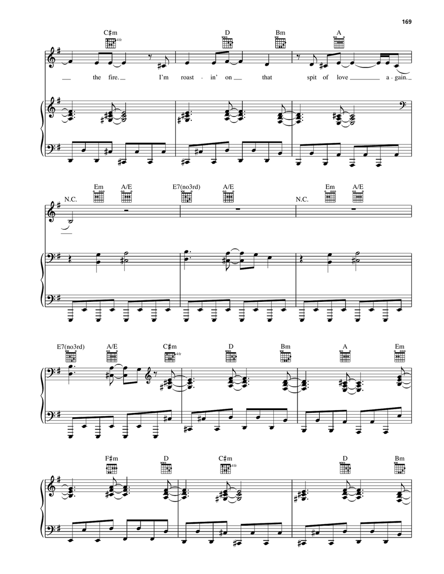 Spit Of Love Spit Of Love Piano, Vocal, Guitar scores gallery preview page 5