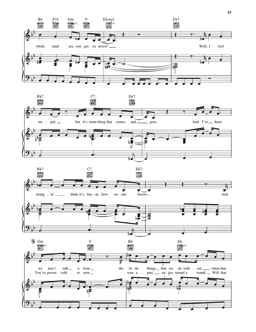 Mad Season Mad Season Piano, Vocal, Guitar scores gallery preview page 2
