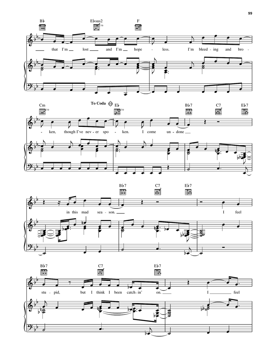 Mad Season Mad Season Piano, Vocal, Guitar scores gallery preview page 4