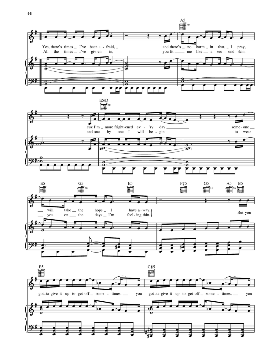 Stop Stop Piano, Vocal, Guitar scores gallery preview page 2