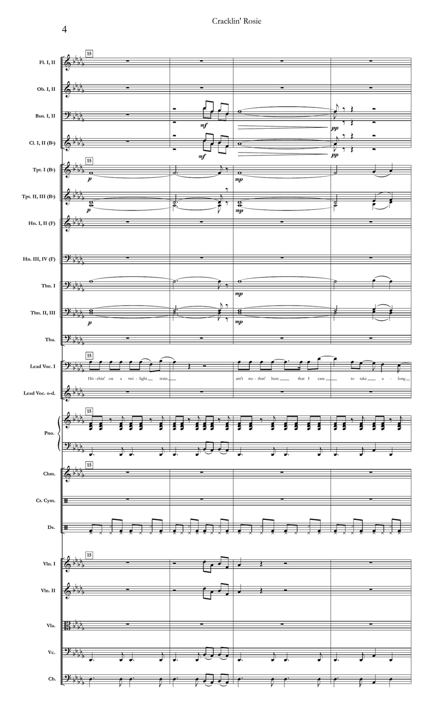 Cracklin' Rosie Full Orchestra scores gallery preview page 4