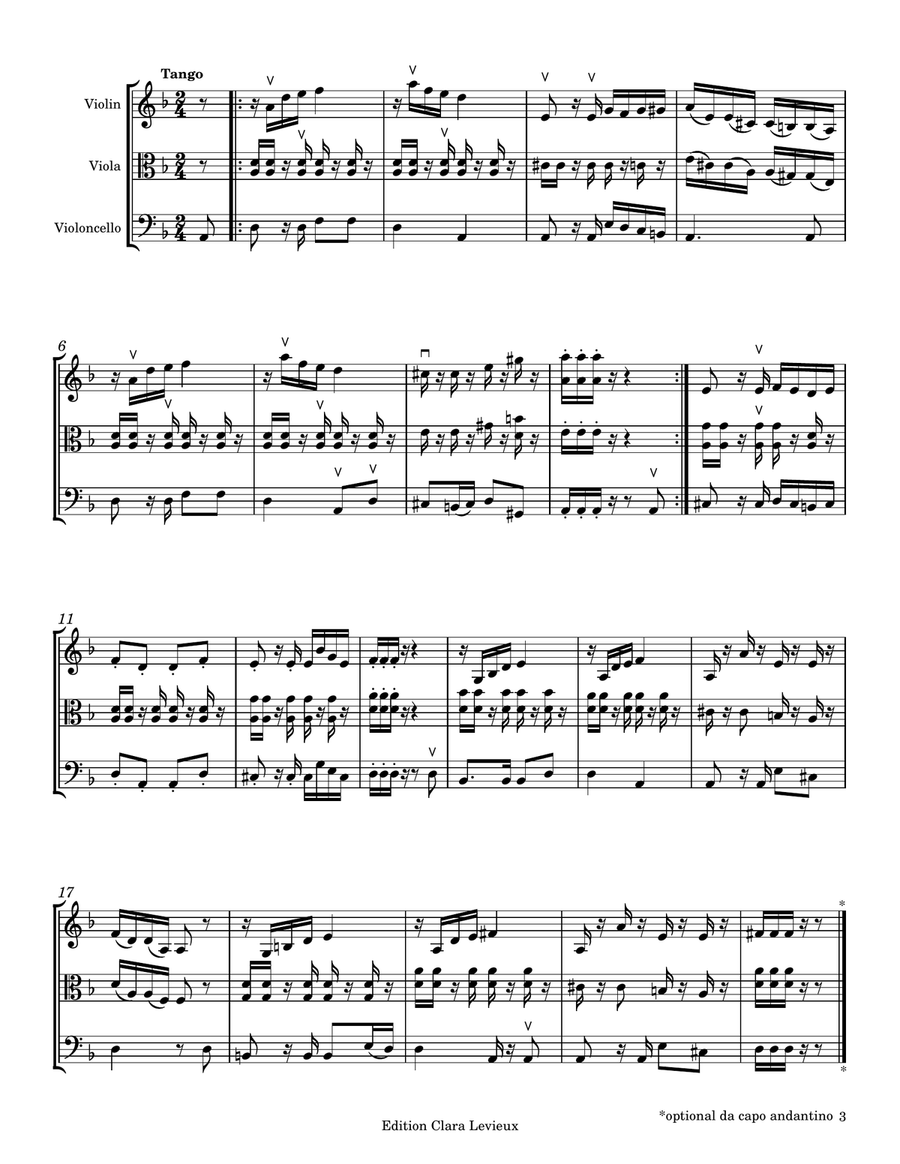 F. Schubert: Theme and Variations from the Trout Quintet for String Trio String Trio scores gallery preview page 4