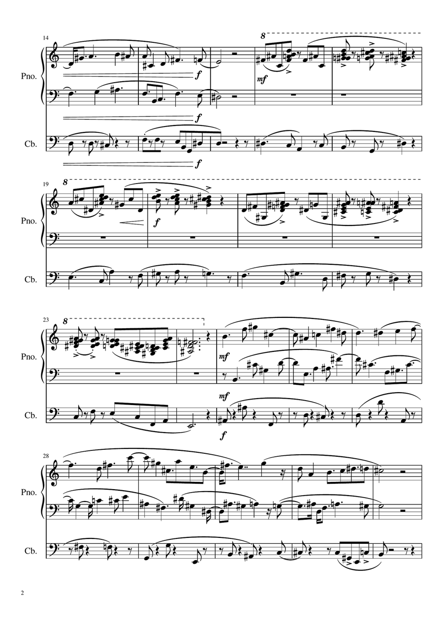 I've Got Places To Be I've Got Places To Be Double Bass scores gallery preview page 2