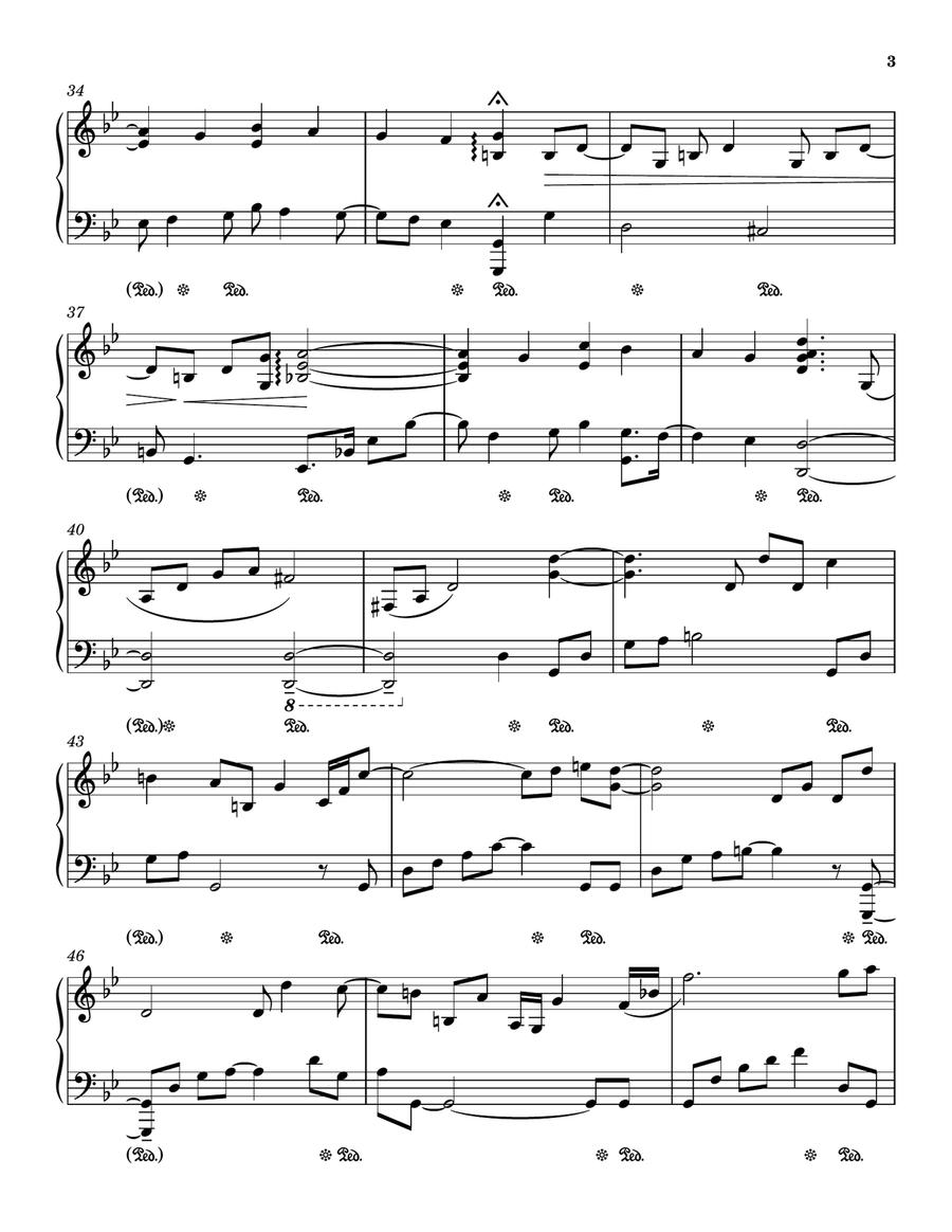 Battlestar Galactica Battlestar Galactica Piano Solo scores gallery preview page 3