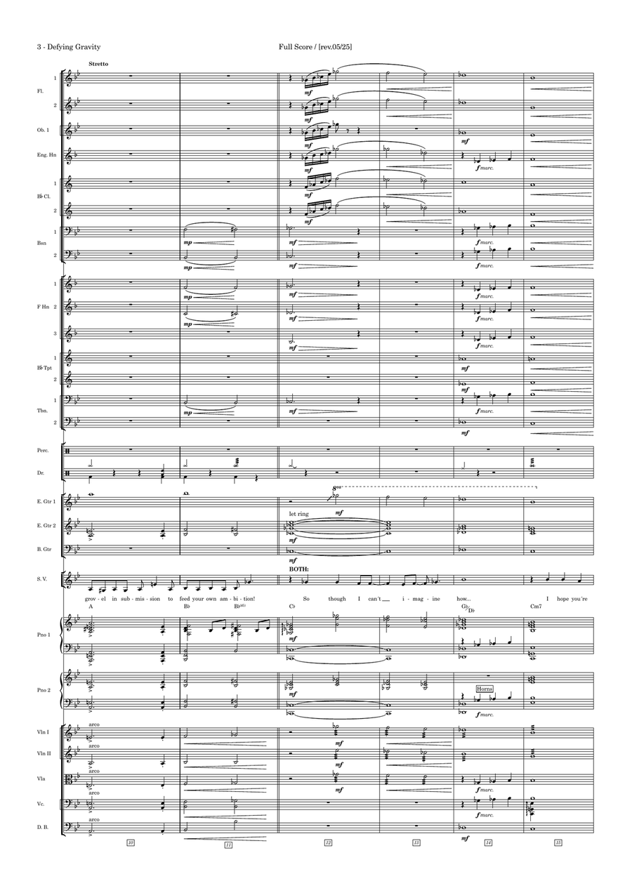 Defying Gravity Full Orchestra scores gallery preview page 5