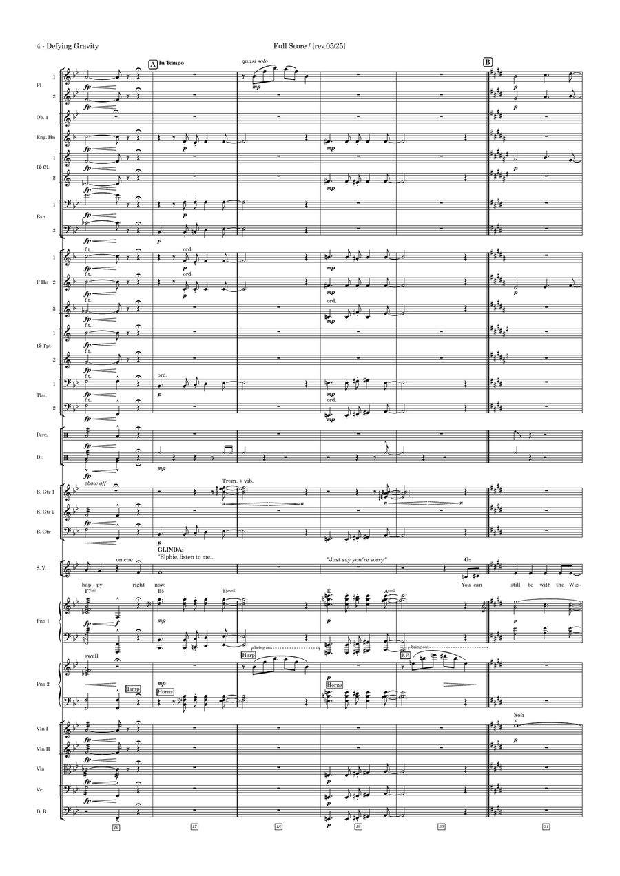 Defying Gravity Full Orchestra scores gallery preview page 6