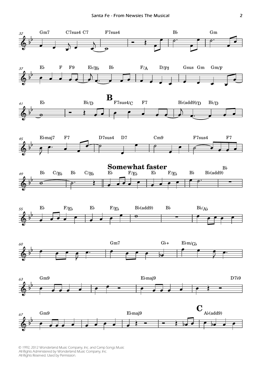 Santa Fe Santa Fe Violin Solo scores gallery preview page 2