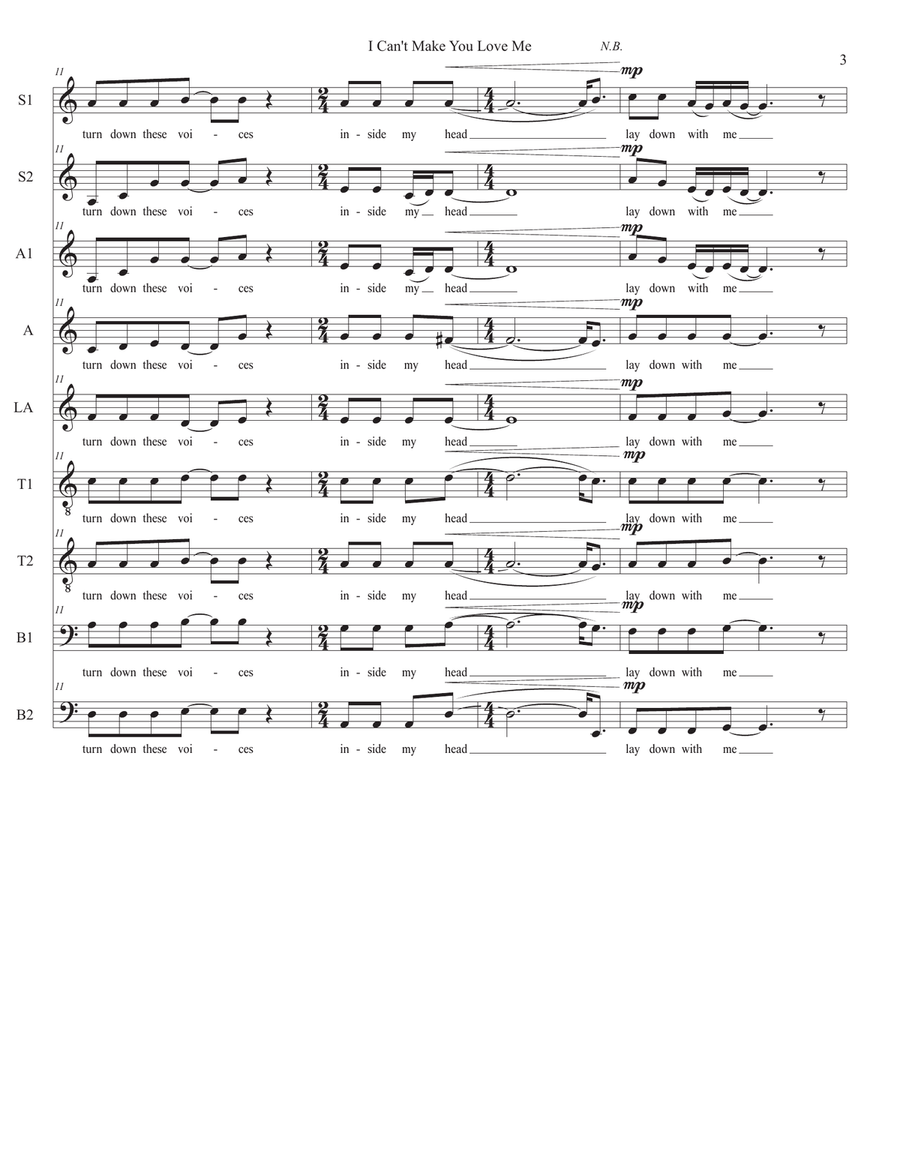 I Can't Make You Love Me I Can't Make You Love Me Divisi scores gallery preview page 3