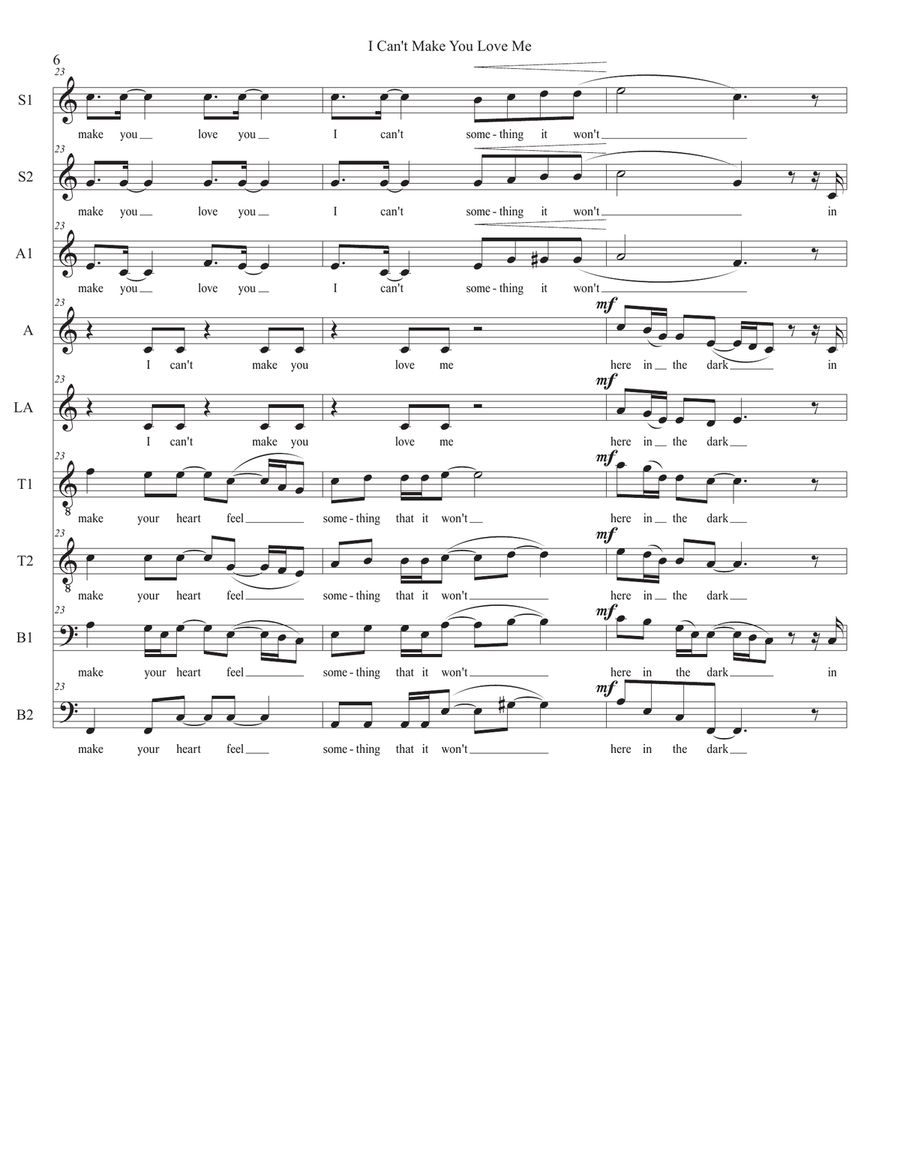 I Can't Make You Love Me I Can't Make You Love Me Divisi scores gallery preview page 6
