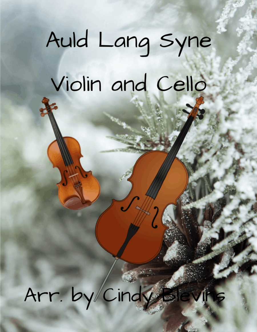 Auld Lang Syne, for Violin and Cello String Duet scores gallery preview page 1