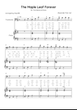 The Maple Leaf Forever - Trombone & Piano in C Major With Chords & Lyrics