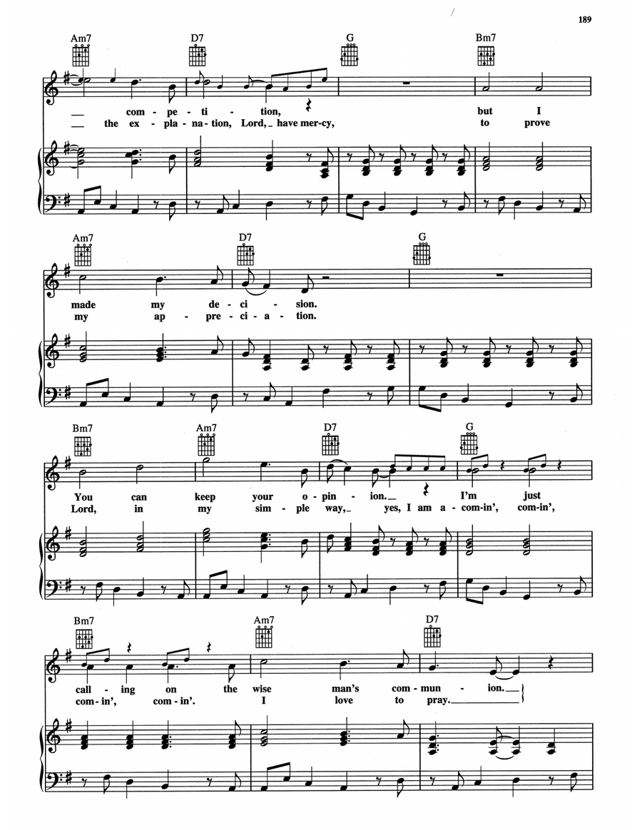 Thank You Lord Thank You Lord Piano, Vocal, Guitar scores gallery preview page 3