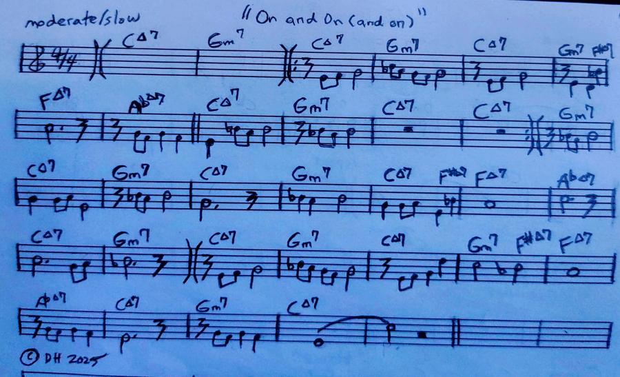 On and On ( and on ) On and On ( and on ) Electric Guitar scores gallery preview page 1