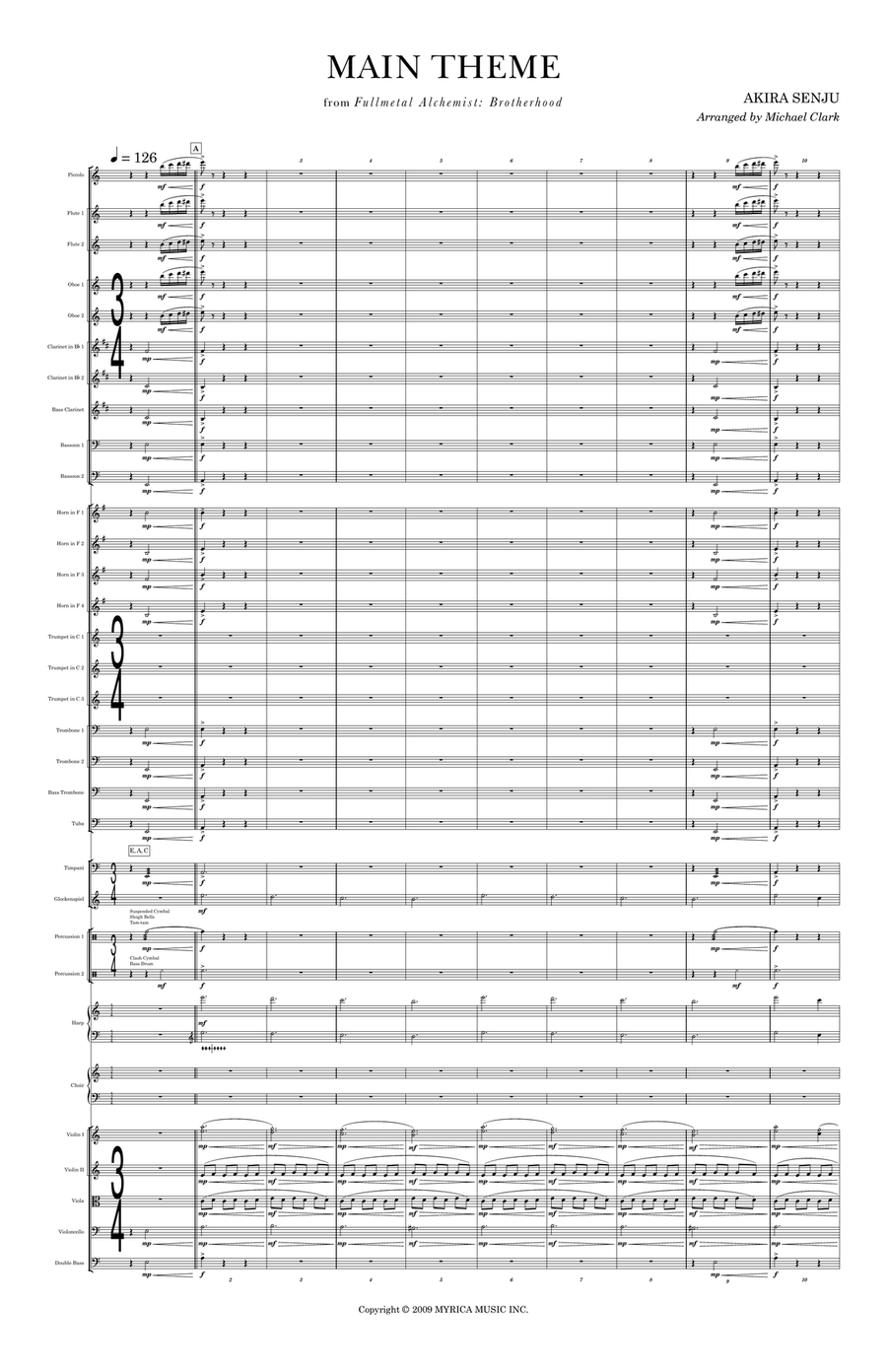 Fullmetal Alchemist Ost Fullmetal Alchemist Ost Full Orchestra scores gallery preview page 3