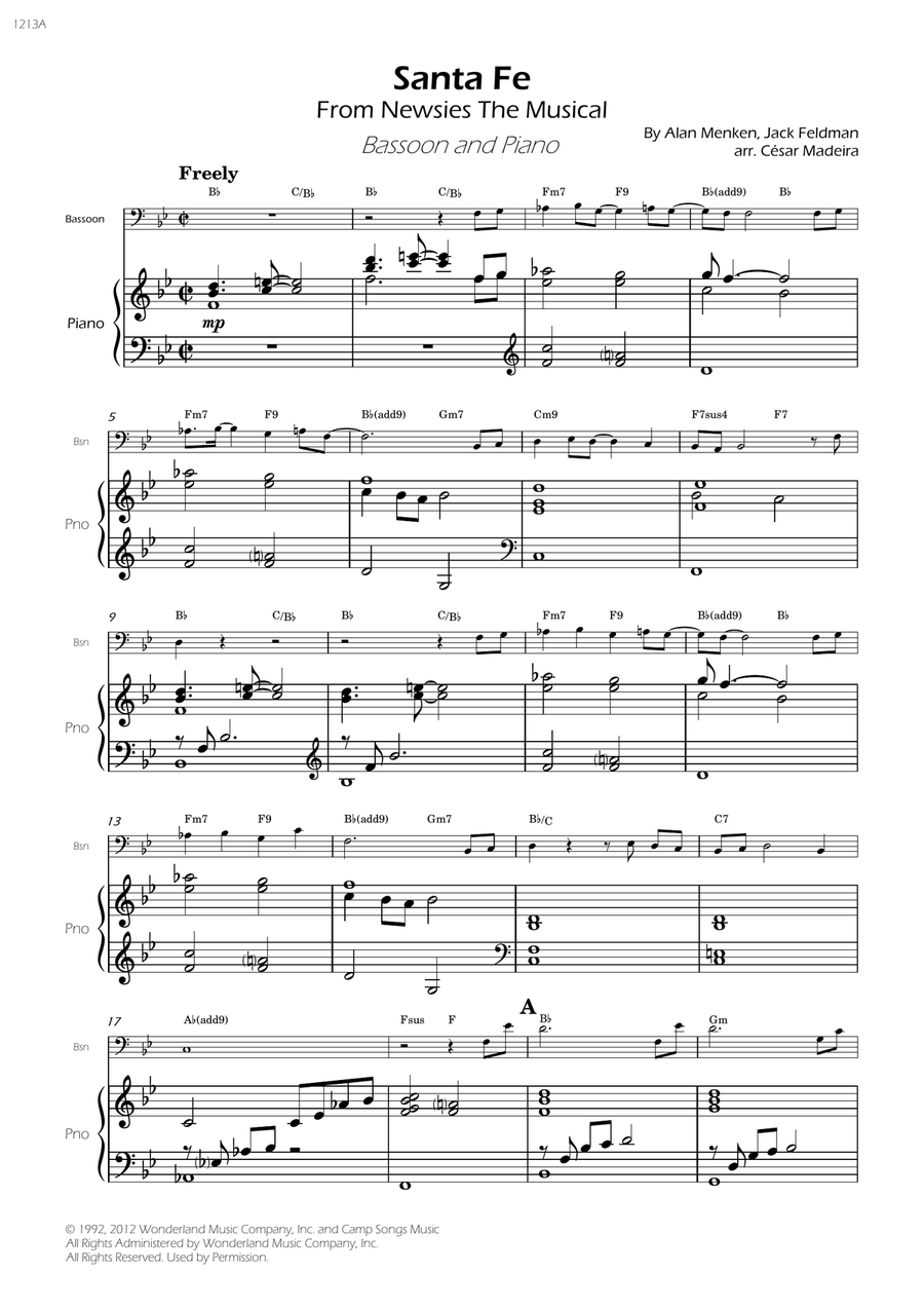 Santa Fe Santa Fe Bassoon scores gallery preview page 3