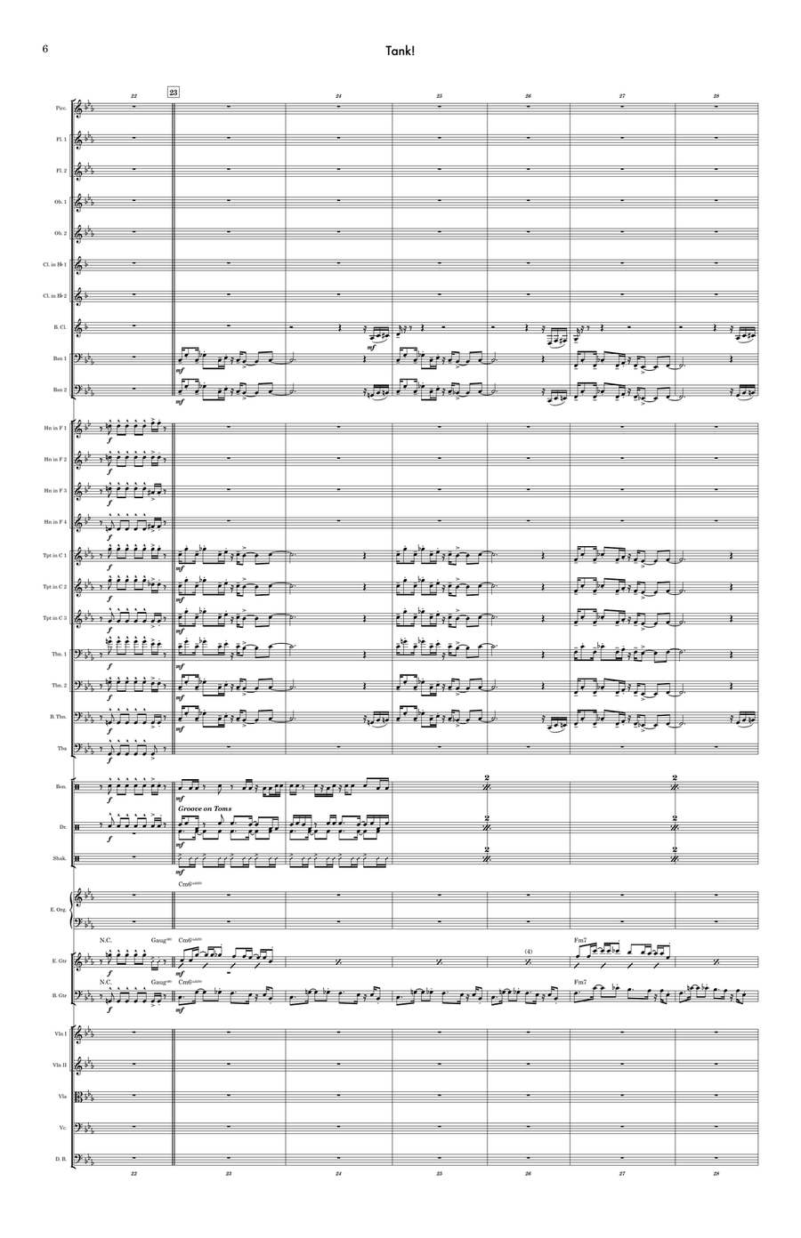Tank! Tank! Full Orchestra scores gallery preview page 6