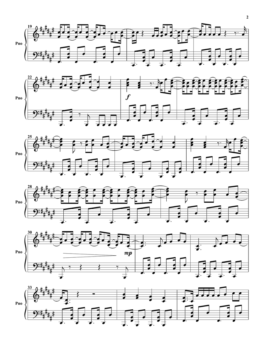 Lento Lento Piano Solo scores gallery preview page 2