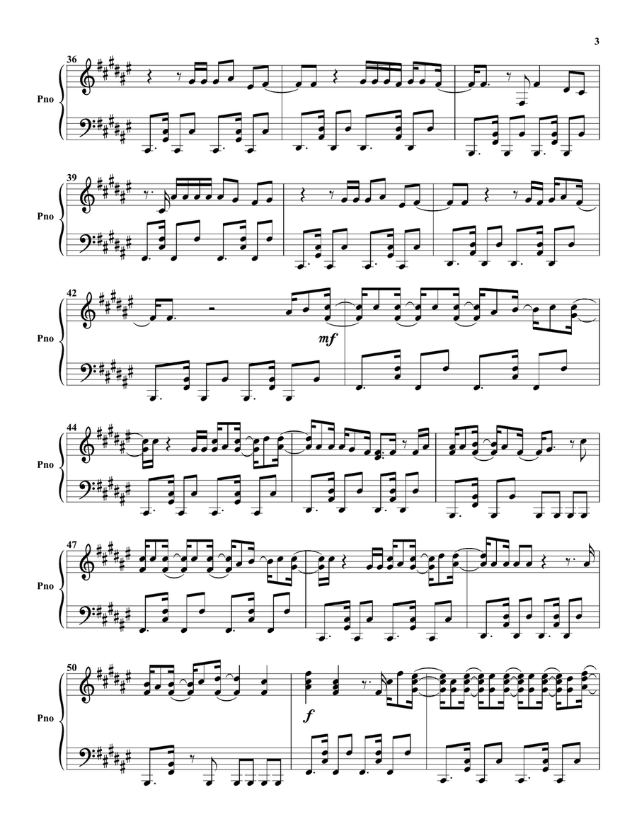 Lento Lento Piano Solo scores gallery preview page 3