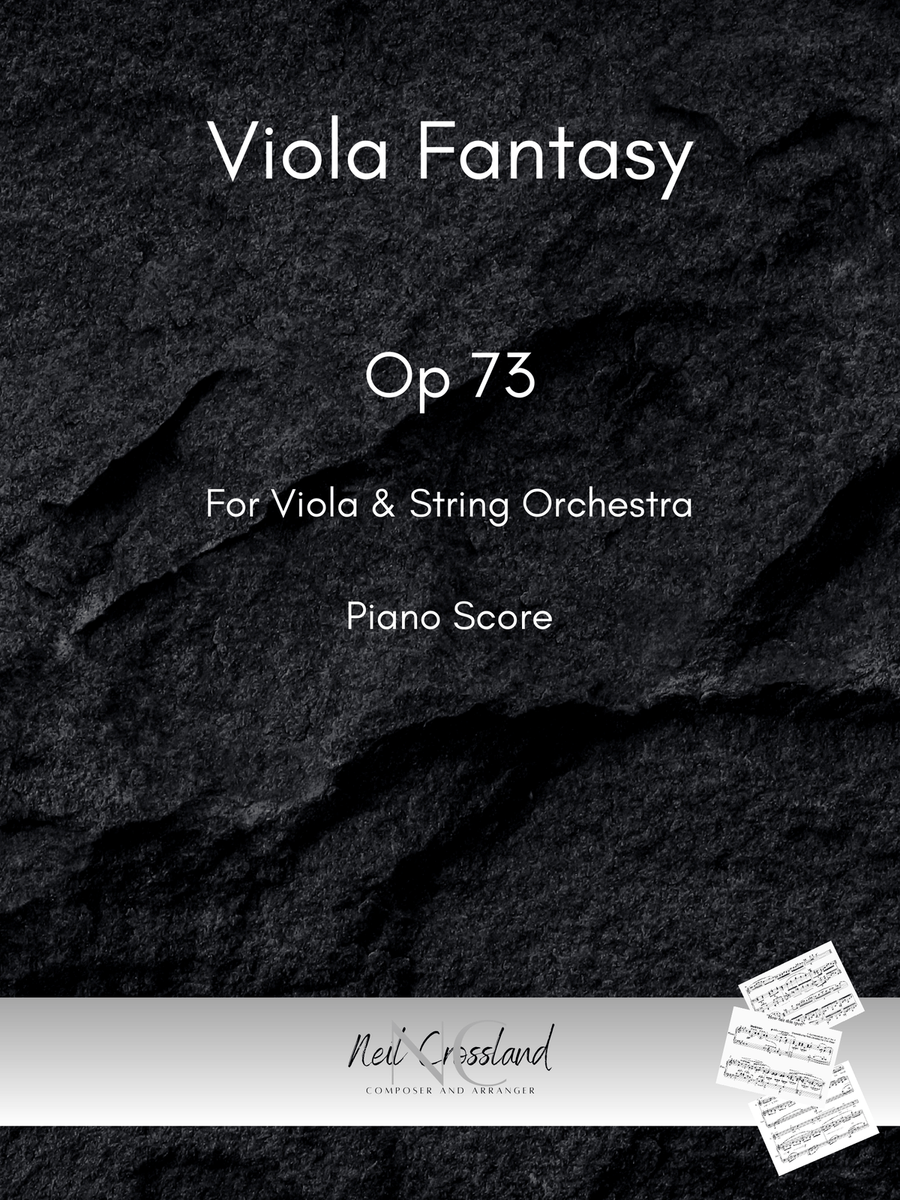 Viola Fantasy Op 73 - Solo Viola plus Piano Reduction part. Chamber Music scores gallery preview page 1