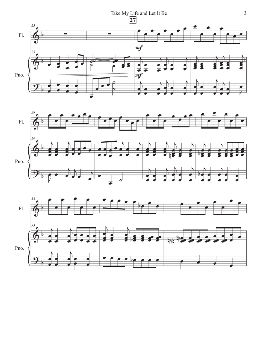 Take My Life And Let It Be Flute scores gallery preview page 3