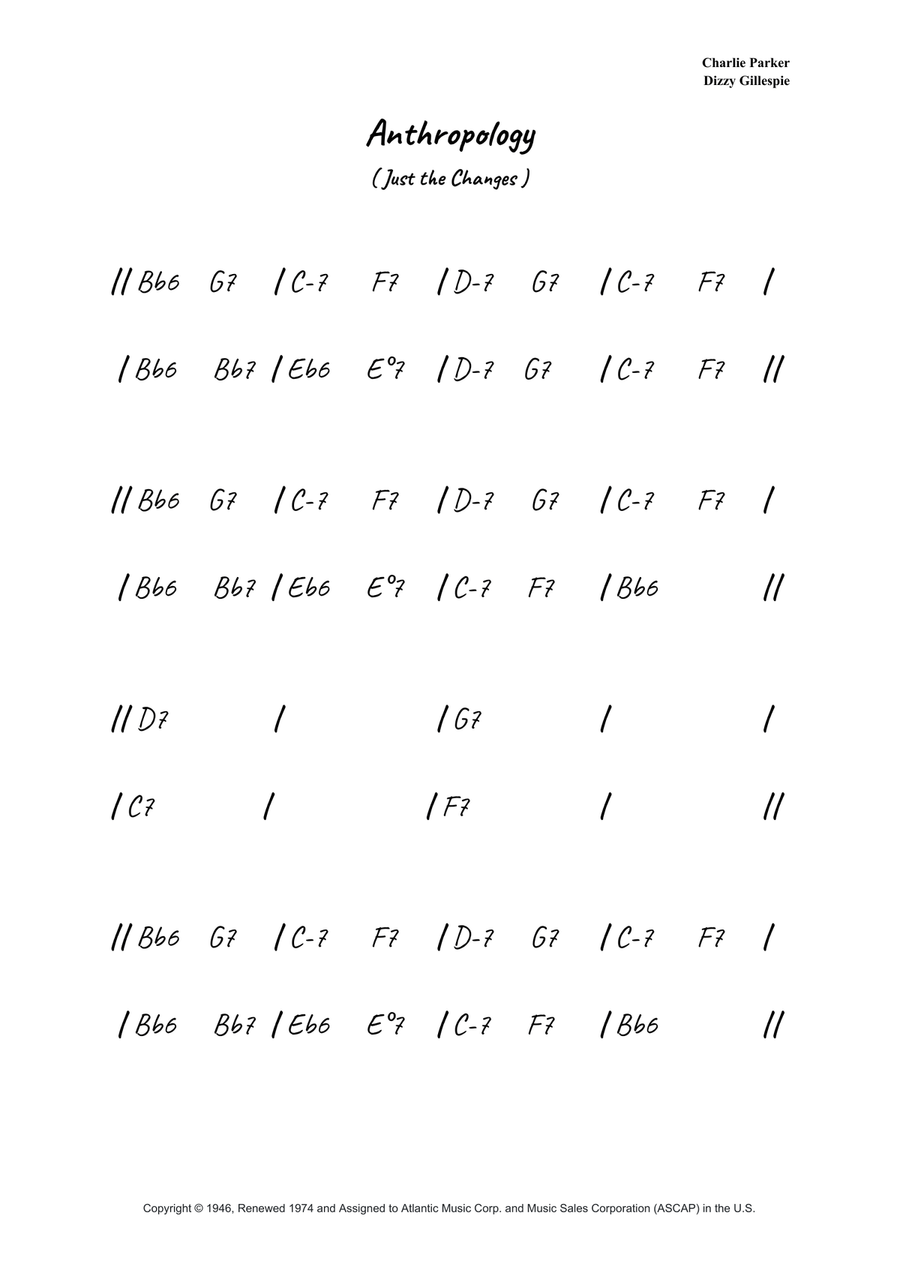 Anthropology Anthropology Piano scores gallery preview page 1