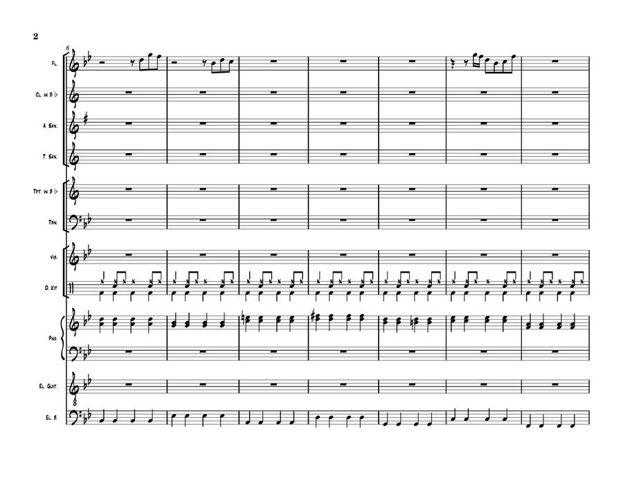 Fly Me To The Moon (In Other Words) Jazz Ensemble scores gallery preview page 2