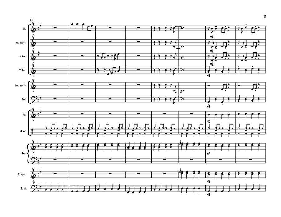 Fly Me To The Moon (In Other Words) Jazz Ensemble scores gallery preview page 3