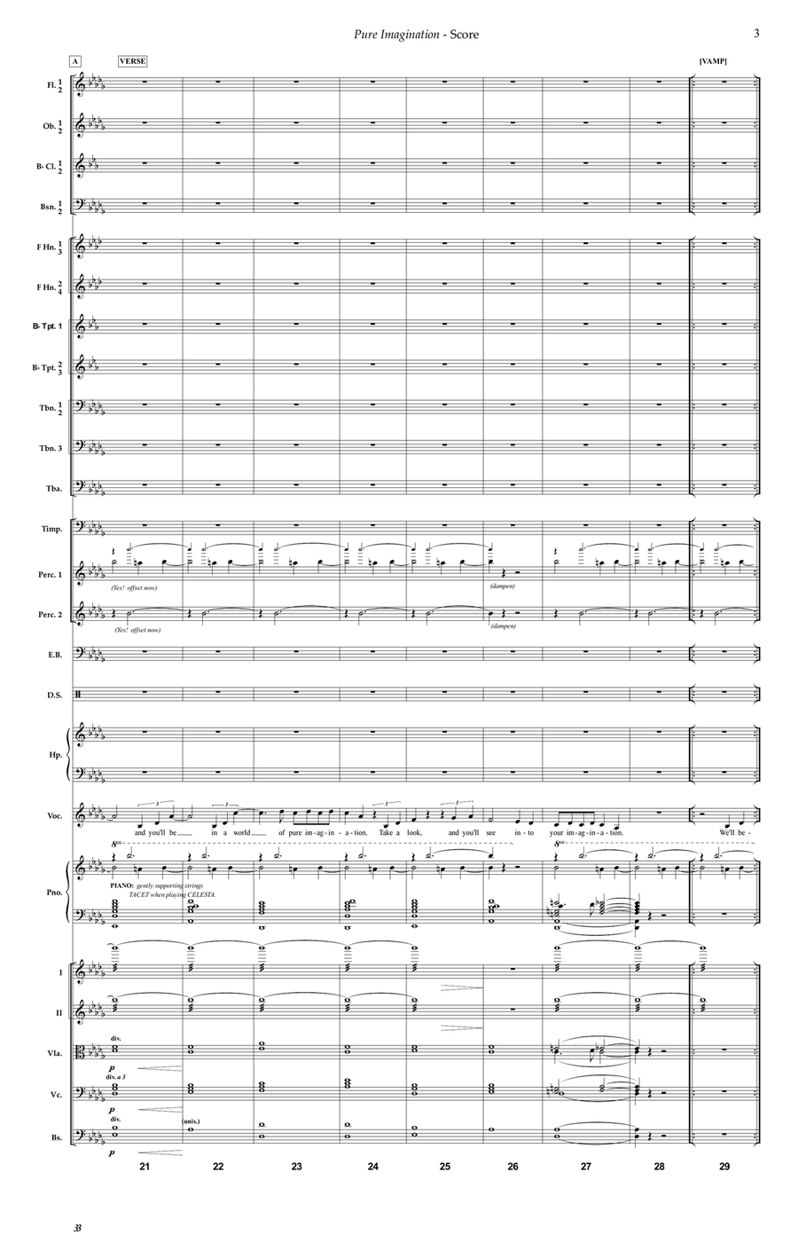 Pure Imagination Pure Imagination Full Orchestra scores gallery preview page 3