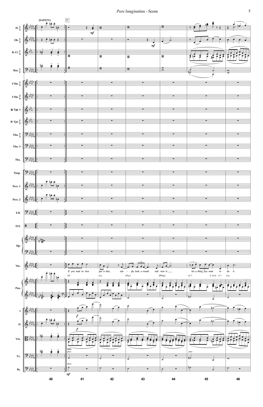 Pure Imagination Pure Imagination Full Orchestra scores gallery preview page 5