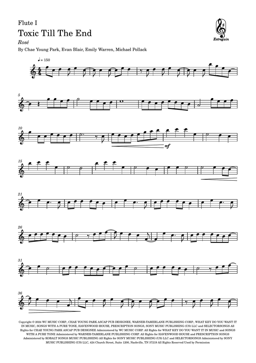 Toxic Till The End Flute Duet scores gallery preview page 4