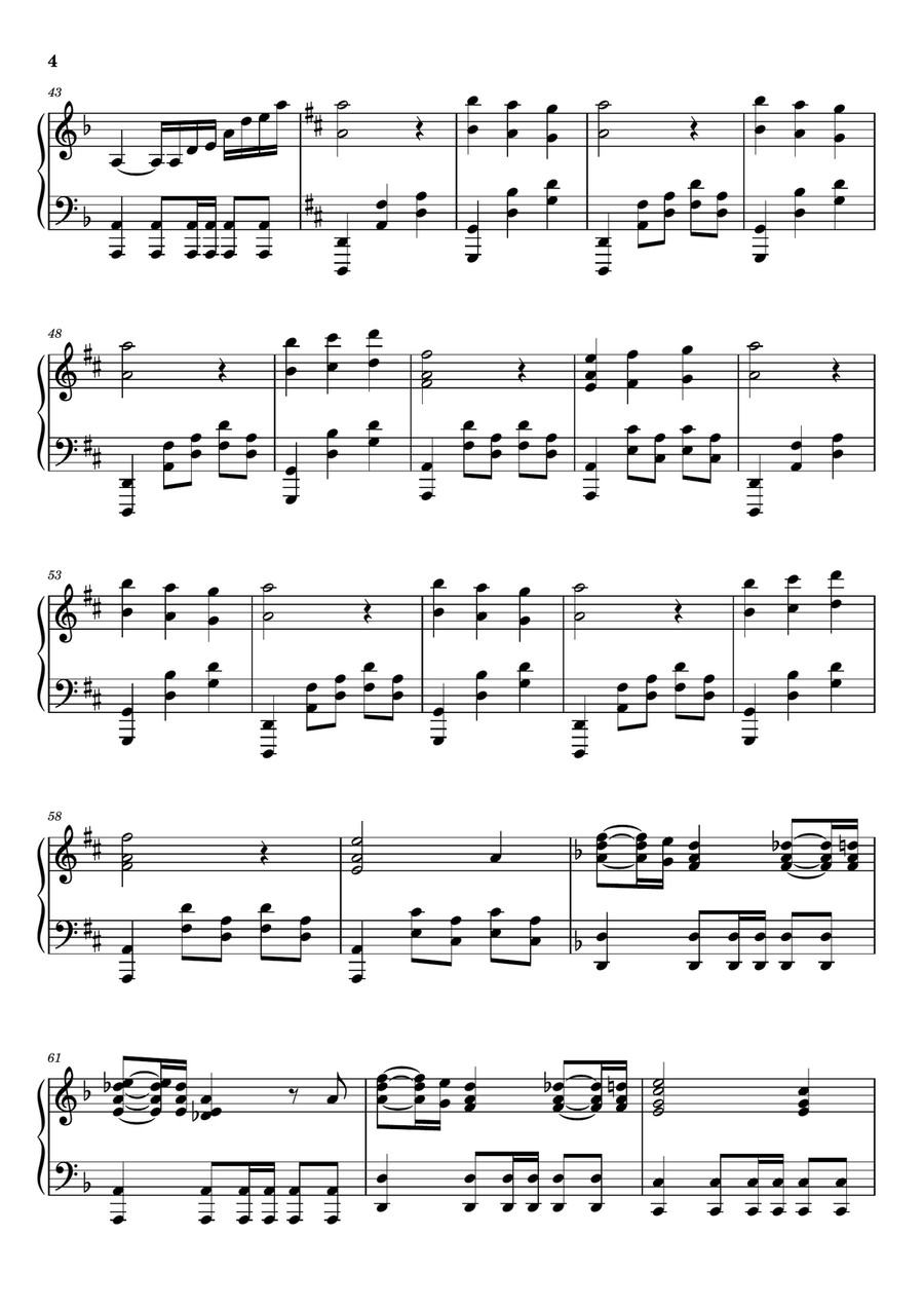 Conquest Of Paradise Conquest Of Paradise Piano Solo scores gallery preview page 4