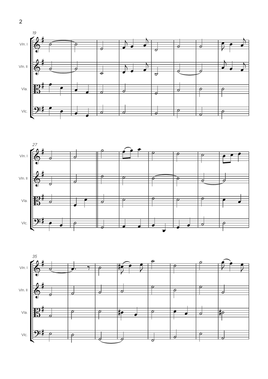 Pomp and Circumstance Pomp and Circumstance String Quartet scores gallery preview page 2
