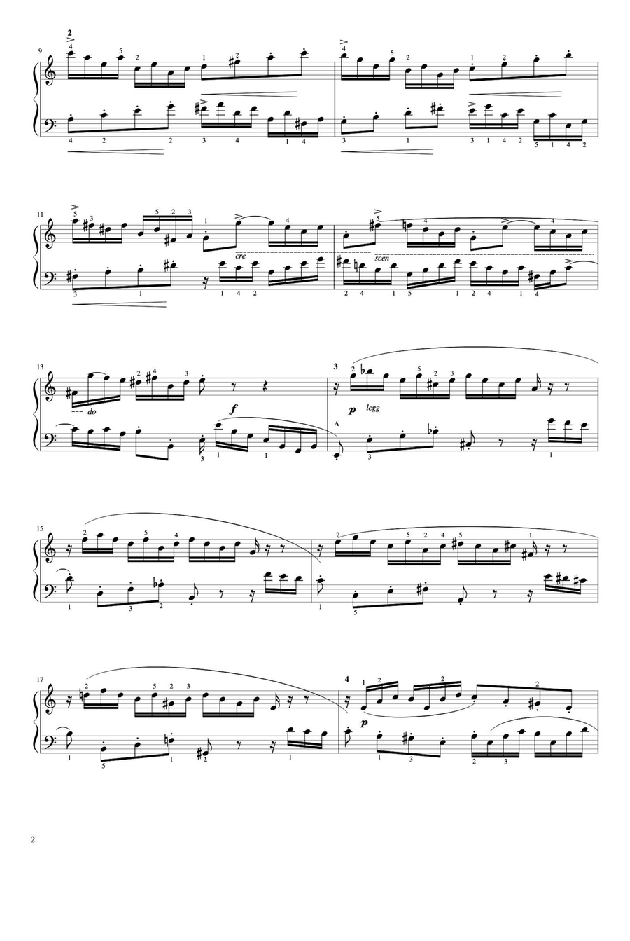 Two Part Inventions No.13 - Johann Sebastian Bach Piano Solo scores gallery preview page 2