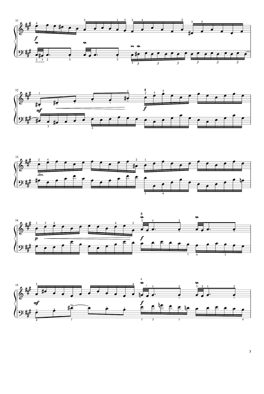 Two Part Inventions No.12 - Johann Sebastian Bach Piano Solo scores gallery preview page 3