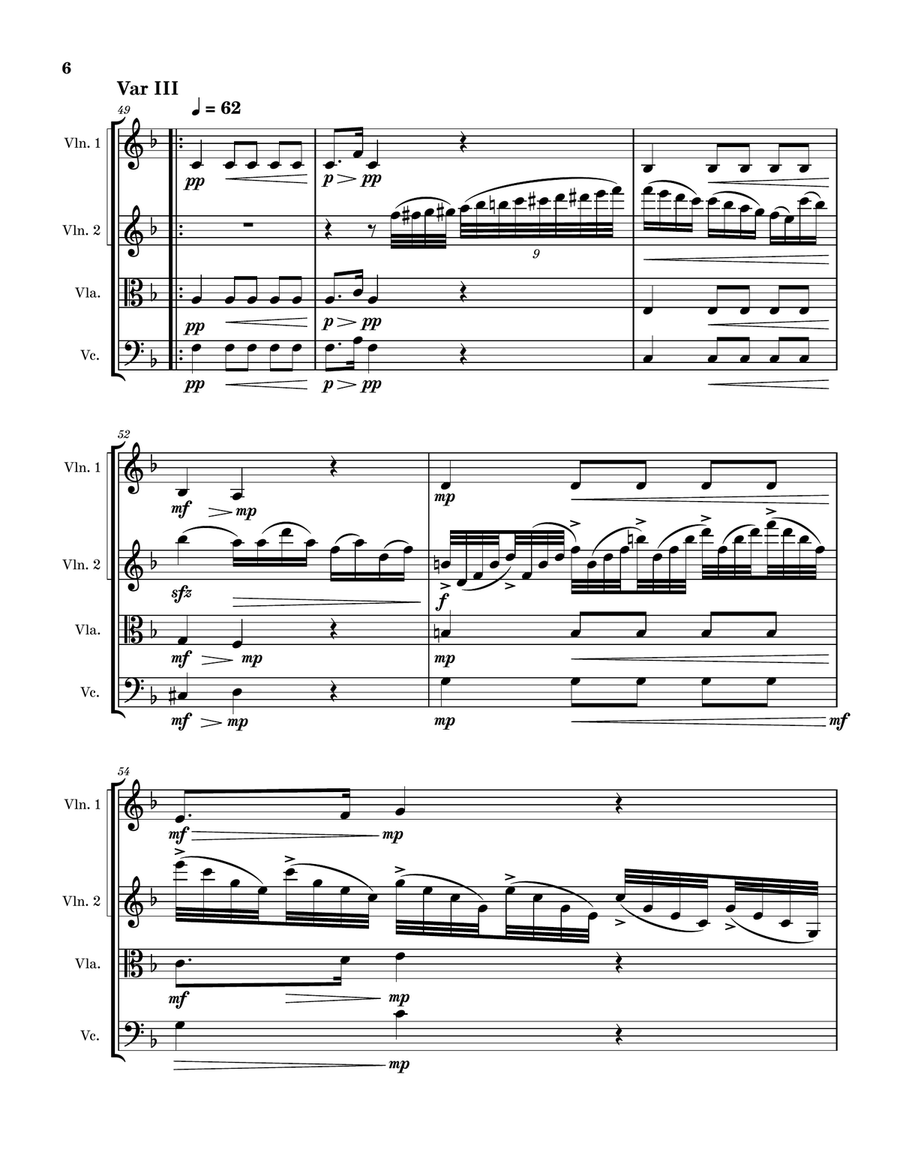 Variations on a Theme of the First Finale of 
