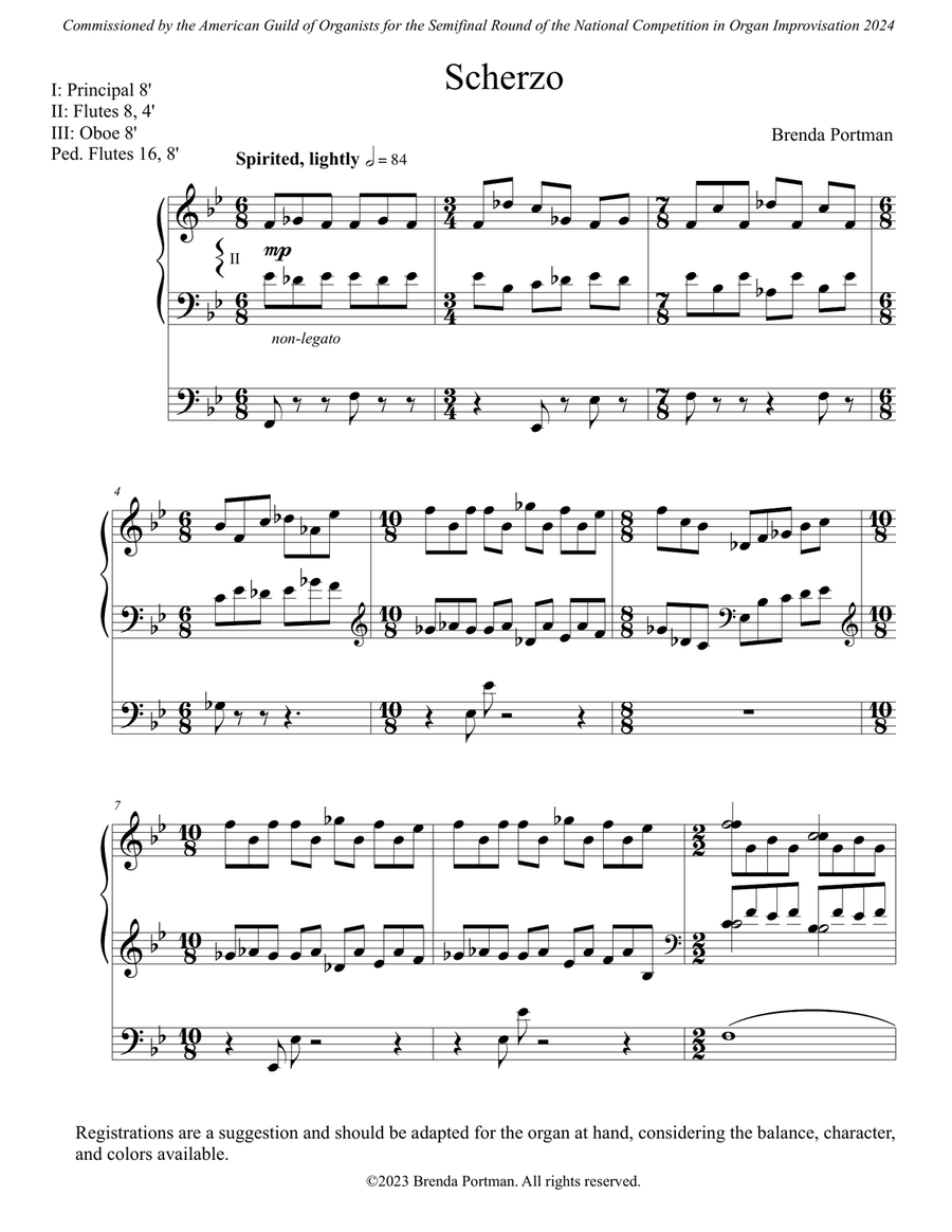 Scherzo Scherzo Organ Solo scores gallery preview page 1