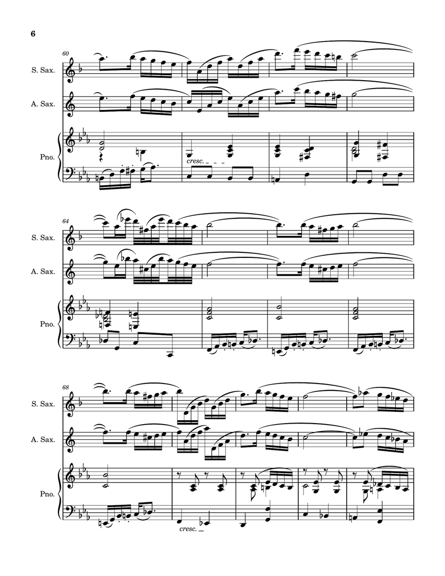 Tango choc (Doudou) Tango choc (Doudou) Soprano Saxophone scores gallery preview page 6