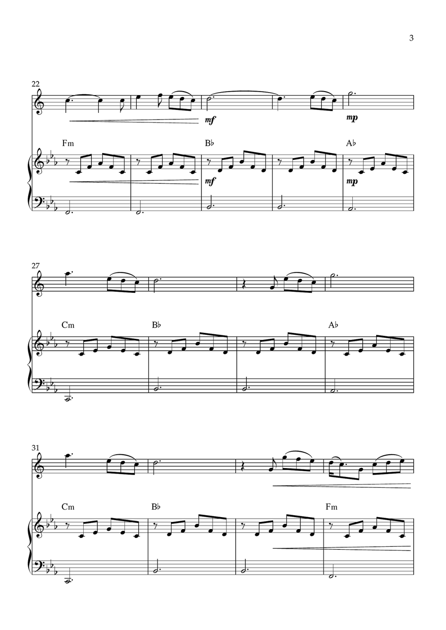 Alles Von Mir Alles Von Mir Baritone Saxophone scores gallery preview page 3