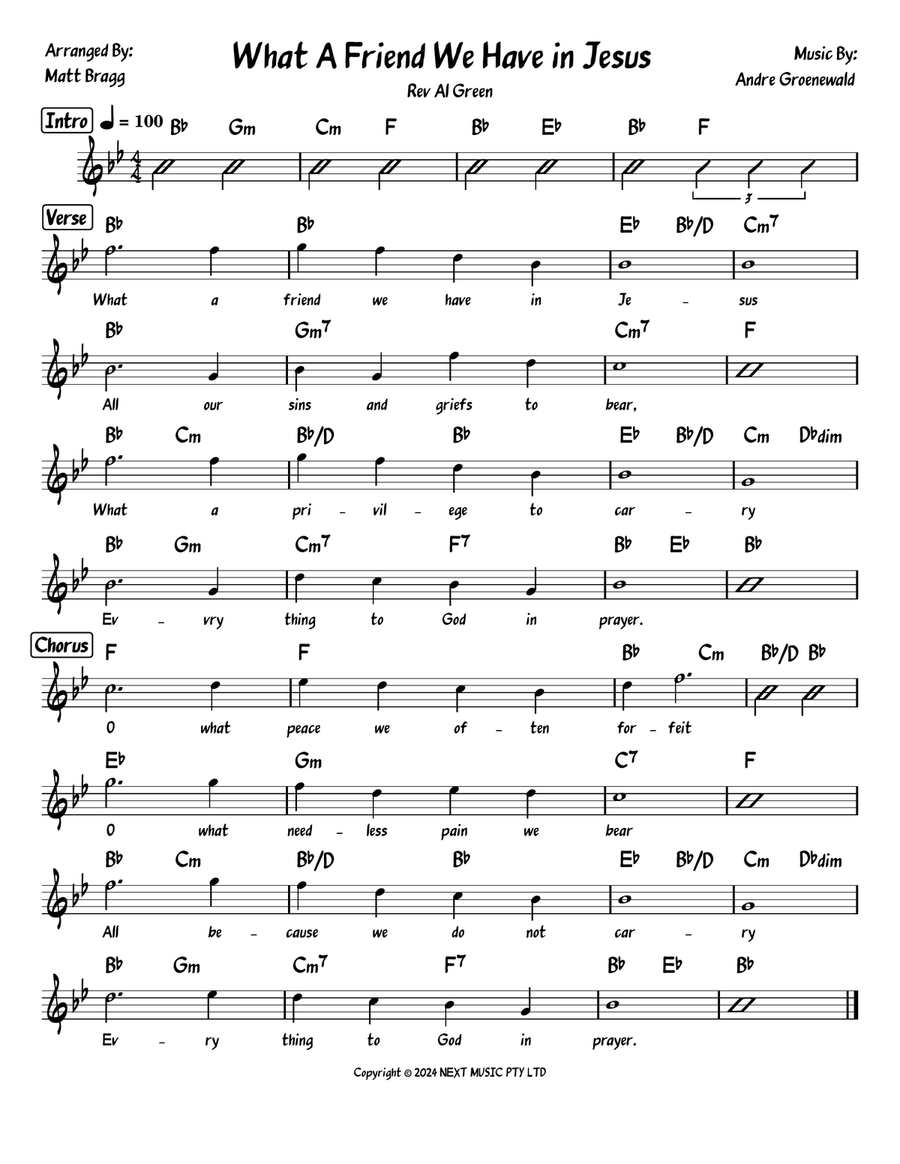 What A Friend We Have In Jesus Piano scores gallery preview page 2