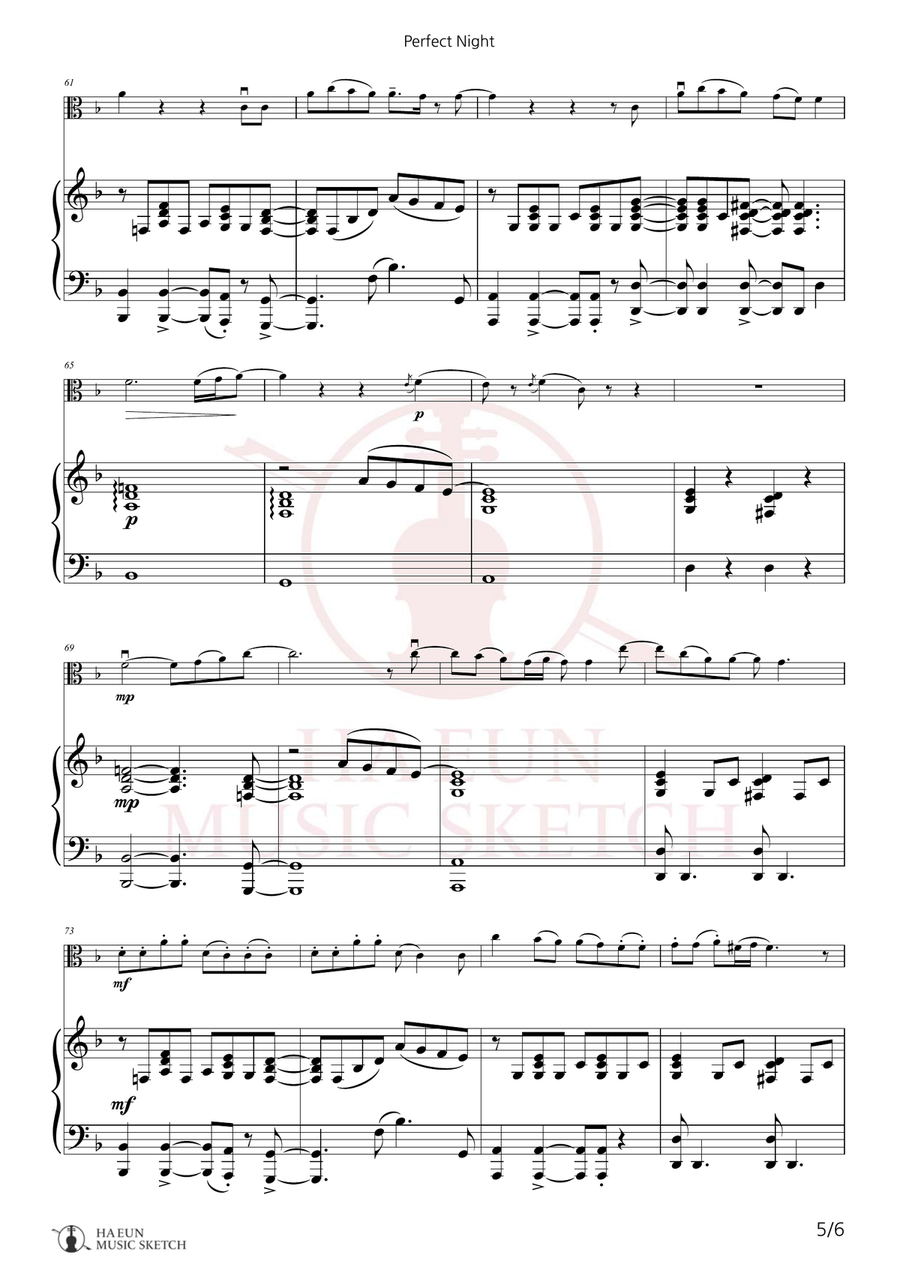 Perfect Night Chamber Music scores gallery preview page 5