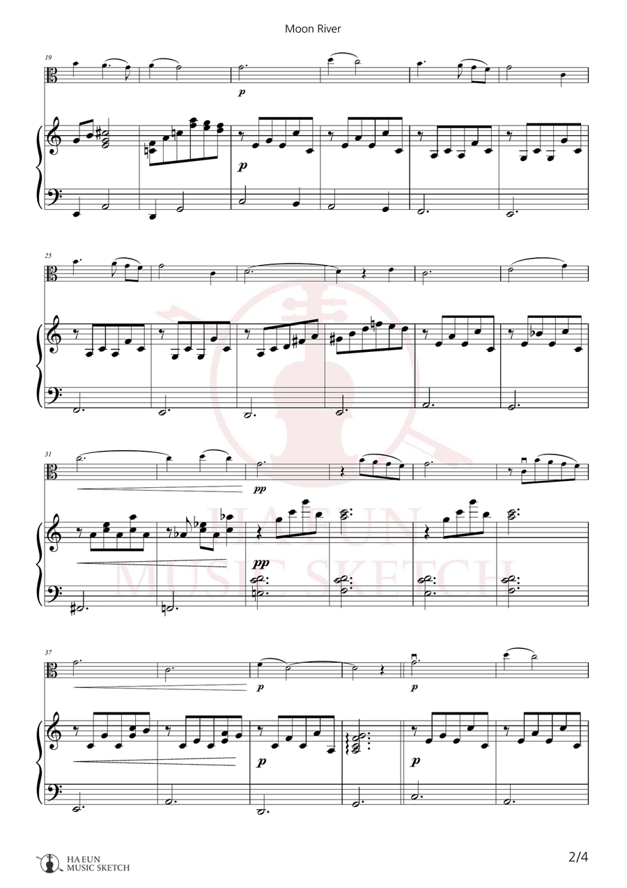 Moon River Moon River Chamber Music scores gallery preview page 2