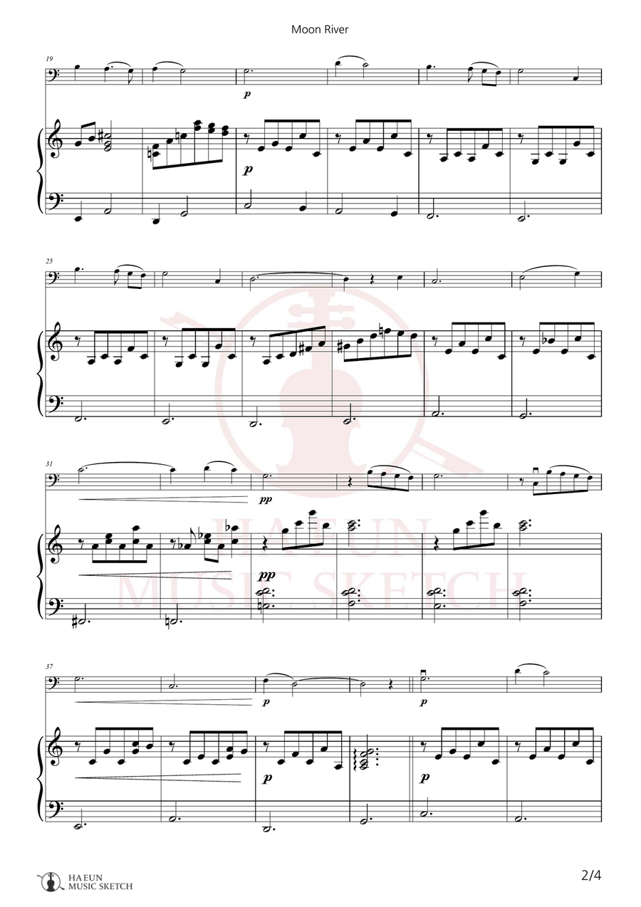 Moon River Moon River Chamber Music scores gallery preview page 2