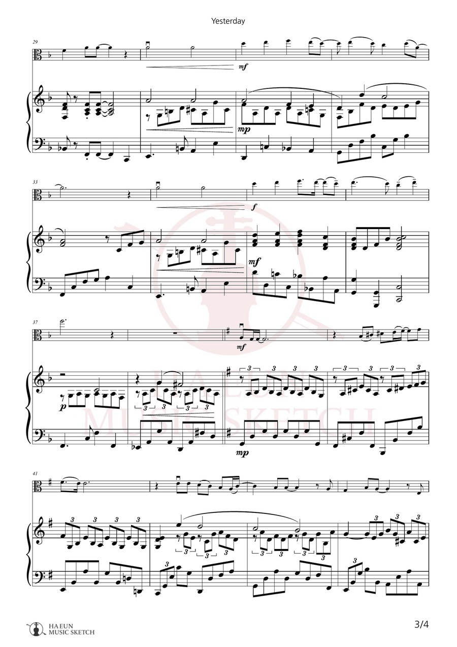 Yesterday Chamber Music scores gallery preview page 3